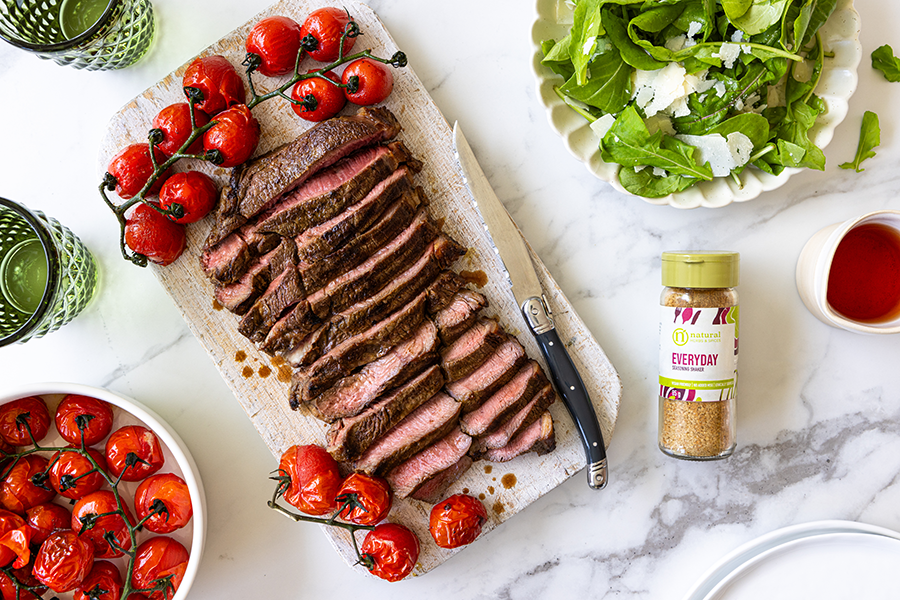 Grilled Steak & Blistered Tomatoes